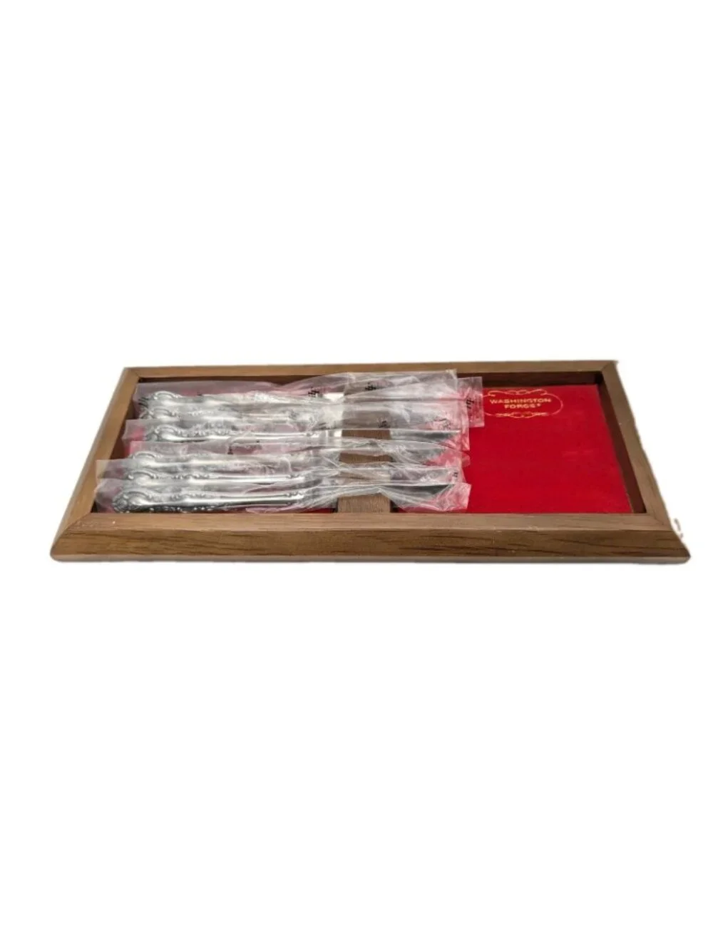 Set 6 Washington Forge Charleston Knives steak Japan Stainless Flatware w/box